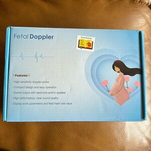 Fetal Doppler used 2x, clean & ready to go! Packaging cracked. Product like new